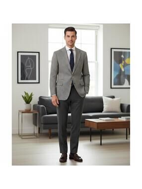 Brooks Brothers Men Blazer 42R Brown Plaid Two Button wool